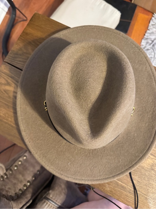 Van Palma Accessories - Brown Wool Fedora Hat - Van Palma